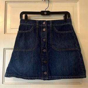 French connection denim mini skirt high waist